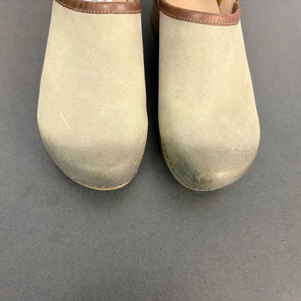 Dansko Brenna Slip-On Clog Taupe Tan Brown Women’s US 8.5-9 EU 39 - Picture 3 of 12